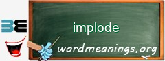 WordMeaning blackboard for implode